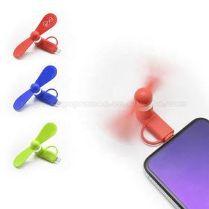 في الصين ، بيع بالجملة ، هدايا ترويجية عالية الجودة 2 في 1 Usb ، مروحة Usb صغيرة صغيرة ، مروحة iphone Android - Product Image 3