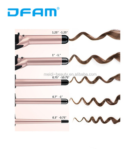 Gold Automatic <strong>Hair</strong> <strong>Curler</strong> <strong>Hair</strong> Curling Iron <strong>Machine</strong> 6 in 1 <strong>Hair</strong> Wand Rollers - Product Image 5
