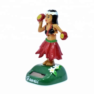 Décoration de <span class=keywords><strong>voiture</strong></span> Hawaïenne, Danseuses Hula Solaires, Souvenirs pour Tableau de Bord - Product Image 4