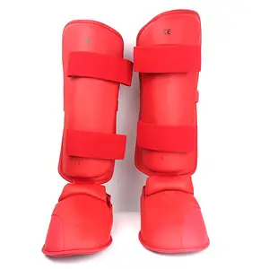 Amostra de equipamento de artes marciais para treinamento de karatê shin guardas