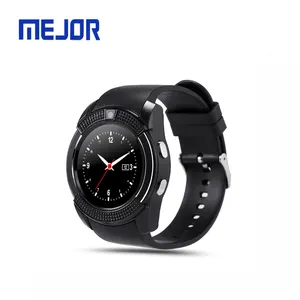 Hombre uso teléfono móvil relojes V8 goma deportes pulsera 3G tarjeta Fitness Tracker 4G SIM reloj inteligente