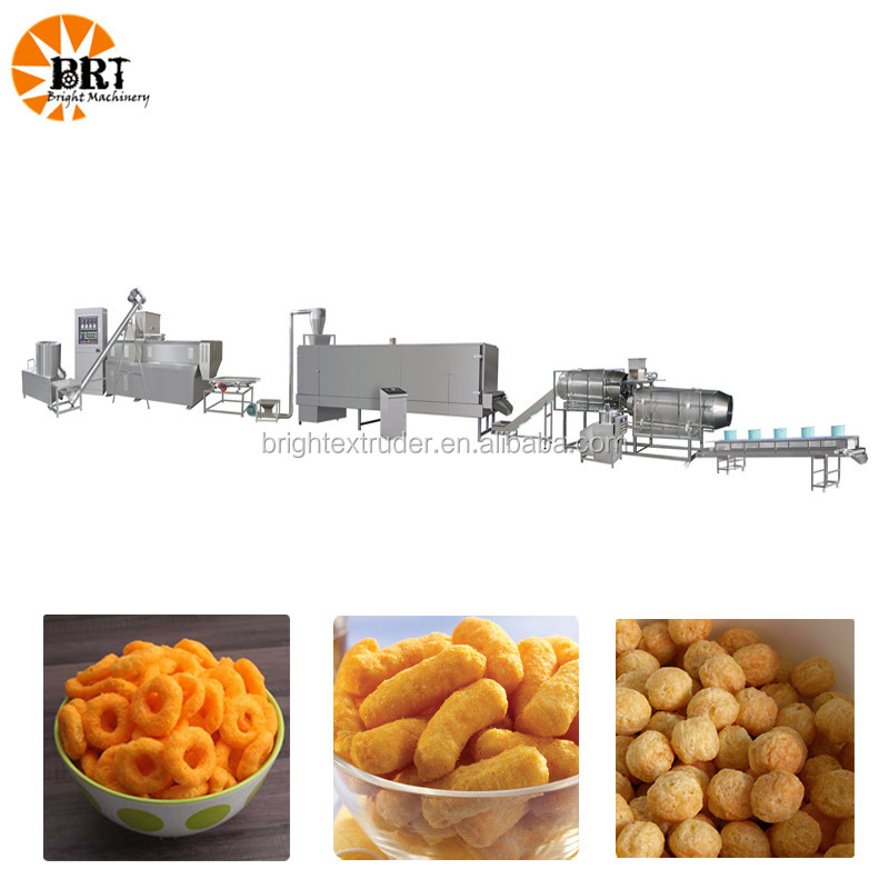 Machines maïs snacks faisant la machine céréales extrusion riz soufflé faisant la machine