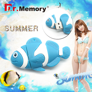 Karikatür balık şekli Robot USB 2.0 Flash sürücüler özel yenilik bellek sopa 16GB 32GB USB Disk kariyer festivali için doğum günü hediyesi - Product Image 5