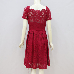 Vestido atractivo al por mayor para mujer madura vestido de noche de encaje - Product Image 2
