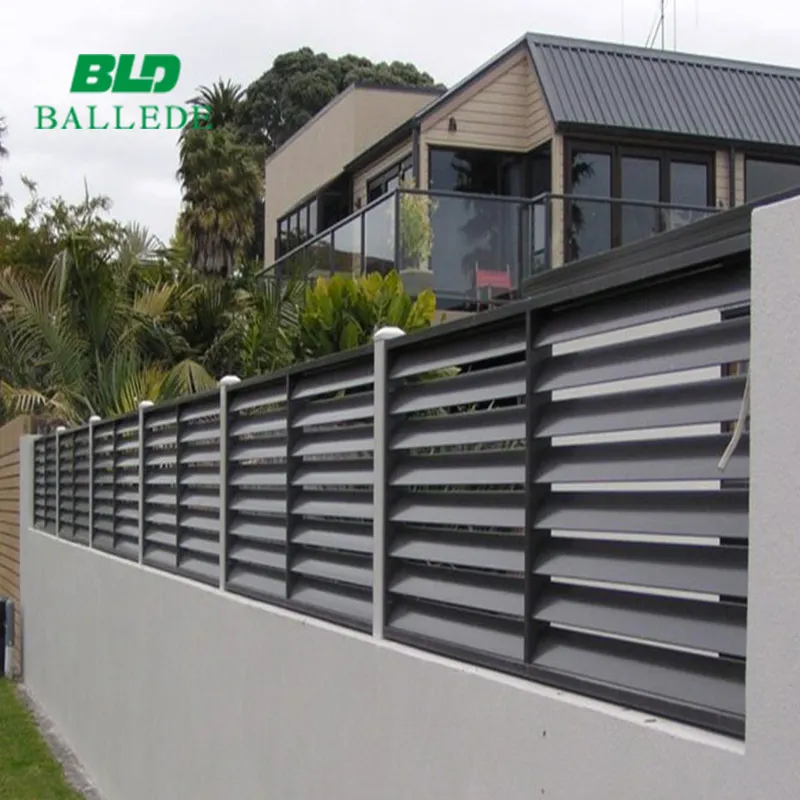 Fentech Elegant Horizontal White Plastic Privacy Wall Fence For Villas