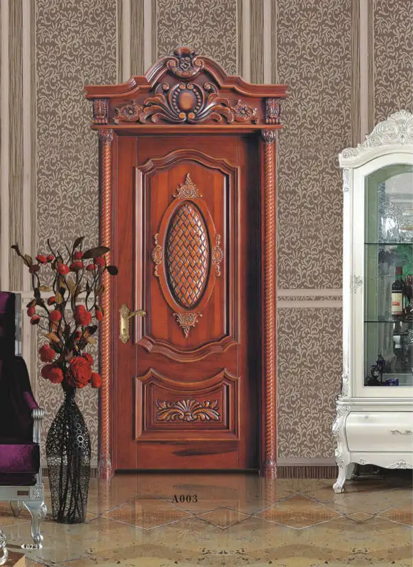 Foshan fabrik Classical stil Solid Wood Interior Doors Wholesale