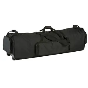 गुणवत्ता पहियों के साथ बड़े ड्रम रोलिंग हार्डवेयर ड्रमर बैग ले जाने बैग