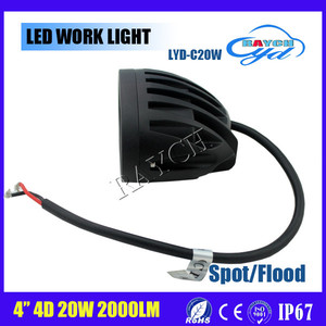 4 <span class=keywords><strong>pulgadas</strong></span> 4D lente <span class=keywords><strong>20</strong></span> W 2000lm LLEVÓ la Luz del Trabajo del coche <span class=keywords><strong>led</strong></span> de conducción Campo A Través de Luz para suv - Product Image 4