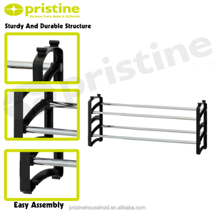 ชั้นวางรองเท้าเหล็กโลหะแบบยืดได้ทันสมัยเฟอร์นิเจอร์บ้านอิสระจุได้ถึง11คู่ไต้หวัน - Product Image 3