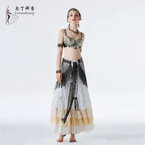 नई आगमन के लिए आदिवासी शैली पेट नृत्य पोशाक मंच प्रदर्शन