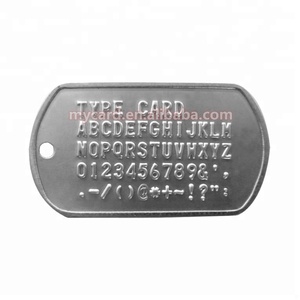 Metal personalizado etiqueta de perro militar Embossing Machine - Product Image 2