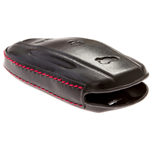 Tout nouvel étui à clés en cuir pour <span class=keywords><strong>Tesla</strong></span> Model S 75D <span class=keywords><strong>100D</strong></span> P100D Coque de protection pour clés de voiture en option Couleur Type de fermeture suspendue - Product Image 3