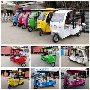 Triciclo eléctrico con Rickshaw para adultos, vehículo móvil de 3 ruedas con Tuk para 6-7 pasajeros, movilidad automática, OEM - Product Image 6