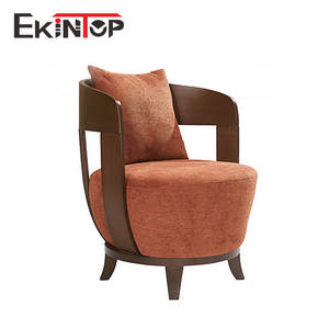 Lusteekintop — <span class=keywords><strong>chaise</strong></span> de salon avec pieds en bois, tapisserie de loisir en <span class=keywords><strong>tissu</strong></span> <span class=keywords><strong>jaune</strong></span> - Product Image 4