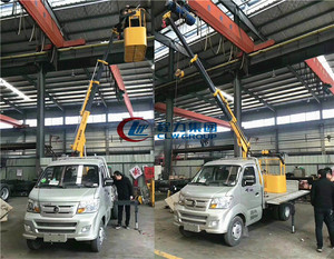 1 Tấn 1.3 Tấn 1.8ton Mini Ánh Sáng Xe Tải Gắn Cẩu Pickup Xe Cẩu 4 Phần Gấp Bùng Nổ - Product Image 2