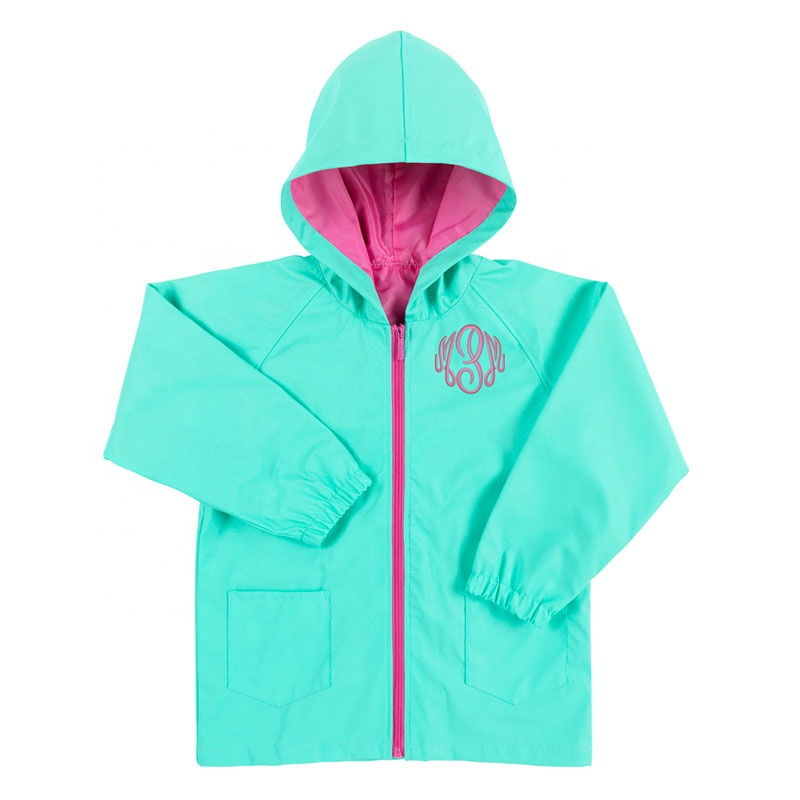 Детская водонепроницаемая одежда на заказ оптом индивидуальная детская дождевая куртка с монограммой