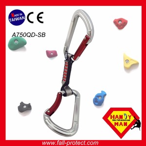 A712QD-SW CE EN12275 อลูมิเนียม 23kN ควิกดรูว์พร้อมตัวล็อคแบบลวดสำหรับปีนเขา - Product Image 5