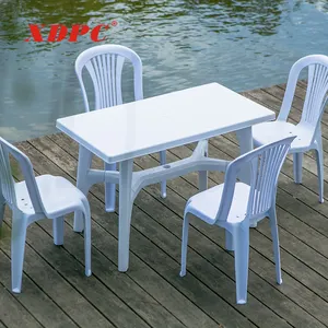 De China, venta al por mayor contemporáneo ligero blanco al aire libre apilable comedor sin brazos sillas de plástico