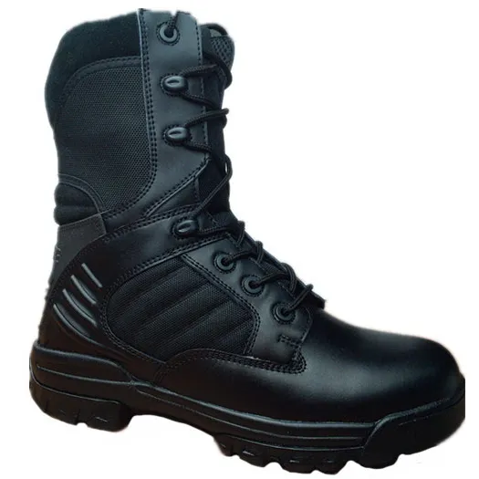 ZH, 8 inch security tactical boots anti-shock rubber outsole outdoor hiking boots HSM133