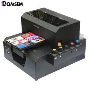 ขนาดเล็กPVC Card UVอิงค์เจ็ทFlatbed A4ขนาด2880Dpi EPSN Printhead