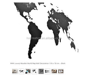 Carte du monde européenne en bois, décoration murale de voyage, 51.2x30.8 pouces, idée de décor pour la maison, cadeau d'art pour homme et femme - Product Image 3