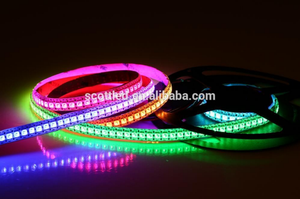 Fita <span class=keywords><strong>LED</strong></span> RGBIC Personalizada 24V 60LED/M 12V 10mm SMD5050 Programável Luzes Flexíveis Alexa BT Usb Paisagismo - Product Image 4