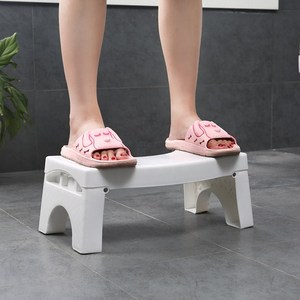 Adults <strong>Foldable</strong> 7'' Height Pooping Squatting <strong>Stool</strong> Anti Slip Toilet <strong>Step</strong> Kids Seniors, Portable Plastic Pooper <strong>Stool</strong> Bathroom - Product Image 4