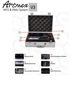 Julong Artmex V3ขายดี <span class=keywords><strong>Dermapen</strong></span> แบบพกพาที่ใช้สำหรับเครื่องแต่งหน้า MTS กึ่งถาวร - Product Image 5