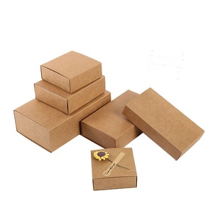 No di stampa in bianco riciclare marrone kraft scatola di carta del cassetto scatola di fiammiferi box scorrevole