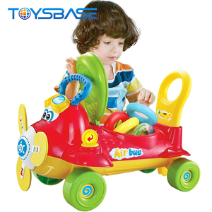 Productos Más Vendidos, <span class=keywords><strong>Coche</strong></span> de Juguete <span class=keywords><strong>para</strong></span> Bebés con Forma de Avión de Dibujos Animados con Mango de Empuje - Product Image 3
