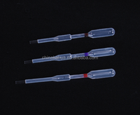 Pipette de transfert à double bulbe à volume fixe 40ul/80ul/120ul