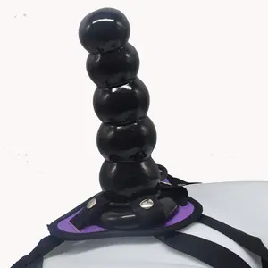 FAAK 18cm lesbian sex toys harness strap on dildo anal penis with belt sex toy beads anal with pants for male