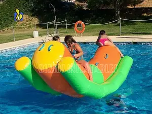 Hot Koop Opblaasbare Drijvende Water Speelgoed Water Wip op Zwembad