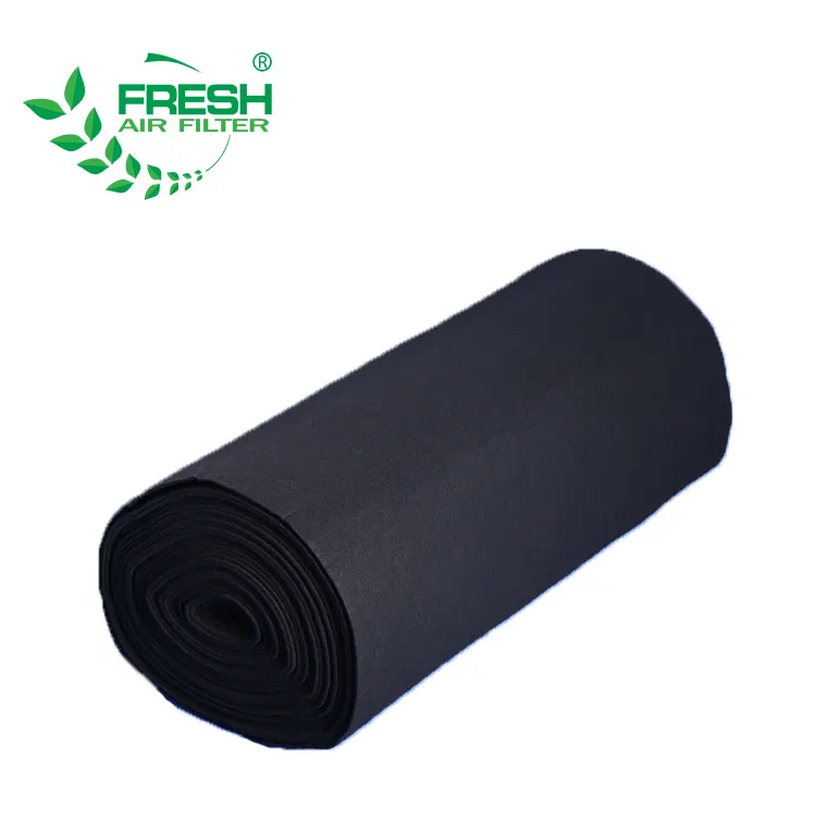 commercial activated carbon fiber media filter furnace carbon activated filters