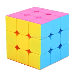 3x3x3 скоростной кубический пазл, маленький, ярко-розовый