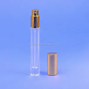 china suppliers cosmetic packaging empty refillable 10ml glass perfume bottle with pump sprayer