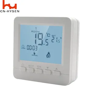 Gas Boiler Heating Thermostat White Weekly Programmable Temperature Regulator