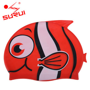Sporti Enfants Silicone Drôle Cool Bonnets <span class=keywords><strong>De</strong></span> <span class=keywords><strong>Bain</strong></span> Poissons Bonnets <span class=keywords><strong>De</strong></span> <span class=keywords><strong>Bain</strong></span> - Product Image 6
