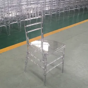 고품질 겹쳐 쌓이는 아크릴 명확한 Chiavari 의자 tifany 결혼식 의자