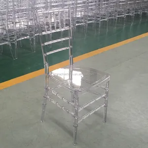 Chaise Chiavari transparente en acrylique, livraison gratuite, de haute qualité, idéale pour mariage