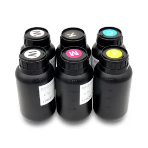 Tinta uv para impressora revestida, impressora uv lisa para ricoh gh2220 gen4 gen5 gen6, conjunto de tinta uv