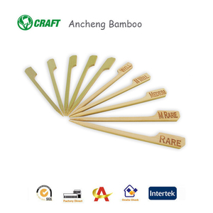 Barra de Herramientas Teppo nudo lazo pinchos kebab Paddle hamburguesa <span class=keywords><strong>barbacoa</strong></span> brocheta de Bambú - Product Image 1