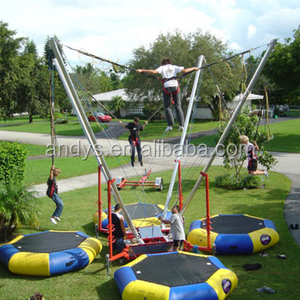 Colchoneta de salto de EE. UU. y tubo de acero galvanizado 4 en un trampolín Bungee, Bungee móvil, venta de trampolín bungee - Product Image 4