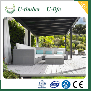 Plus populaire <span class=keywords><strong>pas</strong></span> <span class=keywords><strong>cher</strong></span> en plein air meubles patio dalles WPC plancher extérieur platelage - Product Image 1