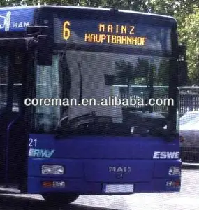 Alibaba Alamat Email Ukuran Kecil Warna Tunggal, Warna Ganda Bus Tujuan Sign LED/LED Display Bus