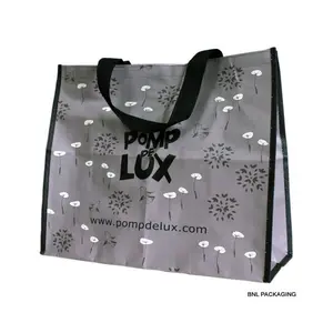 beautiful pp woven shopping tote bag with laminated