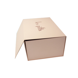 Boîte cadeau en carton <span class=keywords><strong>rose</strong></span> personnalisée avec logo estampé à chaud et impression en relief Boîte pliante en papier d'emballage spécial - Product Image 4