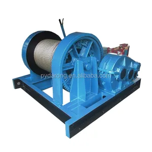 Barge Petrol Engine Powered Winch Water Drum Anchor Grooved Drum Electric Pulling Windlass Boat Used Marine Mechanism