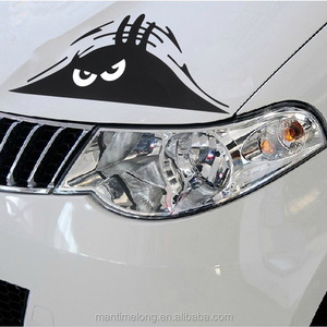 Autocollant de voiture amusant avec motif de monstre qui fait la tête, autocollant de voiture d'échantillon, design d'autocollant de voiture, autocollant de carrosserie de voiture, image - Product Image 1