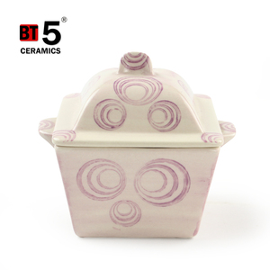Autocollant carré mini <span class=keywords><strong>cocotte</strong></span> rose batteries de cuisine pour micro-ondes - Product Image 1